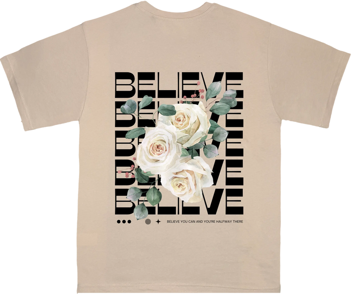 Believe Tees (oversized) Qobiya