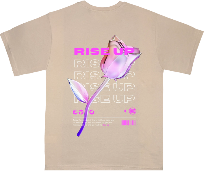 Rise up Tees (oversized) Qobiya